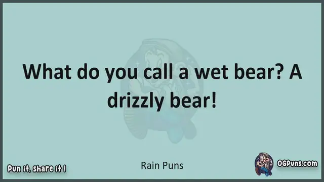 Video thumbnail for Rain - Jokes, Puns, Wordplays, and Laughter