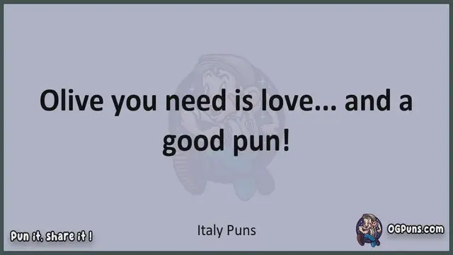 Video thumbnail for Italy - Jokes, Puns, Wordplays, and Laughter