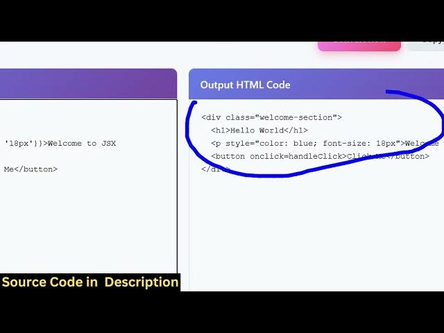 Video thumbnail for Build a React JSX to HTML Converter & Compiler in Browser Using HTML CSS & Javascript