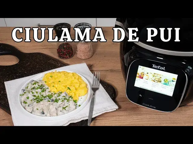 Video thumbnail for Ciulama de pui și ciuperci gătită RAPID la Tefal Cook4Me Touch cu conexiune WiFi (review)