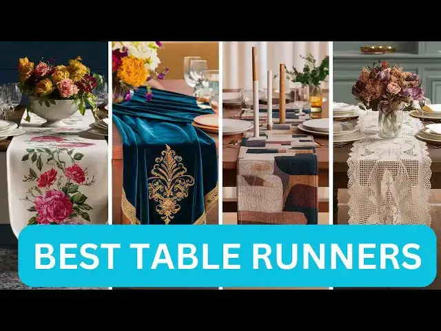 Video thumbnail for Best Table Runners: Transform Your Home Decor with These Beautifully Designed Table Runners!