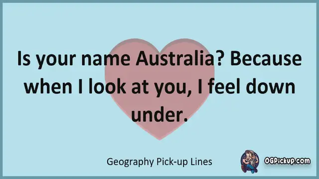 Video thumbnail for Geography - Pickup-Lines & Rizz for Him & for Her