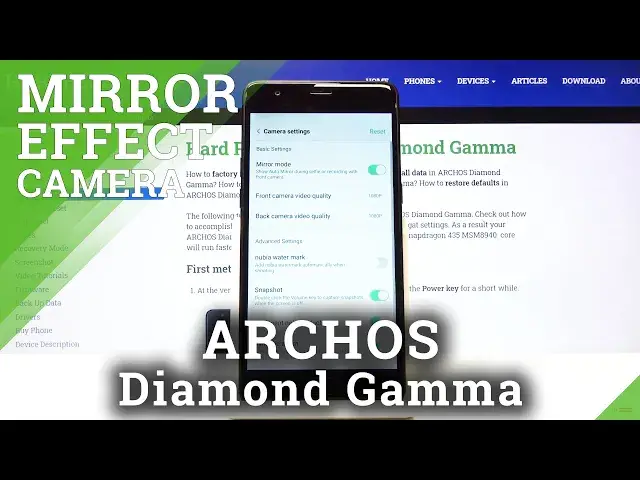 'Video thumbnail for How to Switch On / Off Mirror Effect in Archos Diamond Gamma – Activate Camera Mirror Effect'
