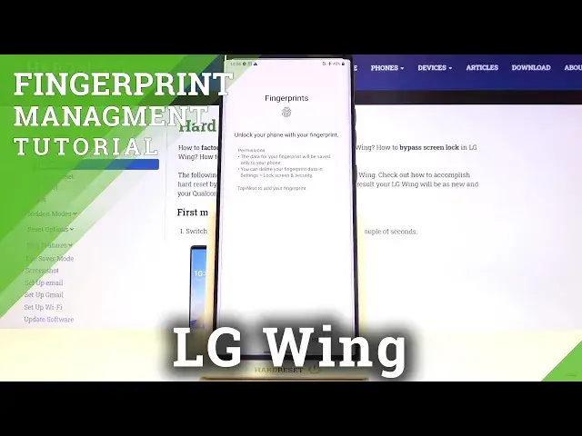 'Video thumbnail for How to Add Fingerprint on LG Wing – Fingerprint Sensor'