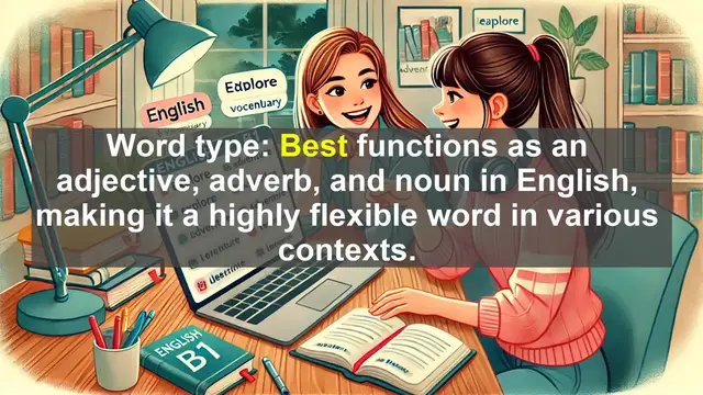 Video thumbnail for 2500 Must Know CEFR B1 Vocabulary - The Word 'Best': Meaning, Usage, and Common Mistakes