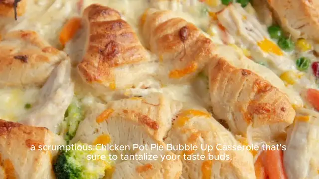 Video thumbnail for Chicken Pot Pie Bubble Up Casserole