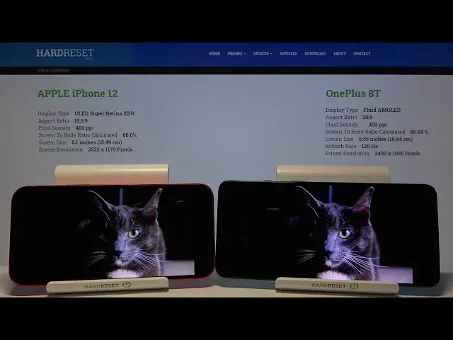 'Video thumbnail for iPhone 12 and OnePlus 8T Display Comparison – Screen Quality Test'