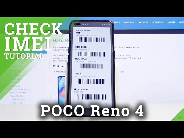 'Video thumbnail for How to Check IMEI Number and Serial Number on OPPO Reno4 – Find IMEI and Serial Number'