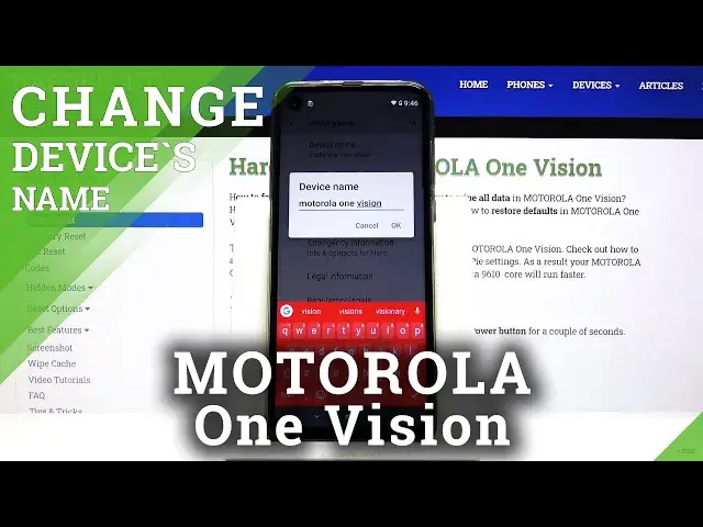 'Video thumbnail for How to Change Device Name in Motorola One Vision - Customize Motorola Device'