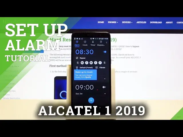 Video thumbnail for How to Set Up an Alarm Clock in Alcatel 1 2019 –Alarm Settings
