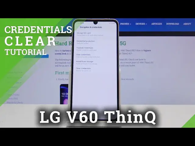 'Video thumbnail for How to Clear Credentials in LG V60 ThinQ – Delete Licenses'