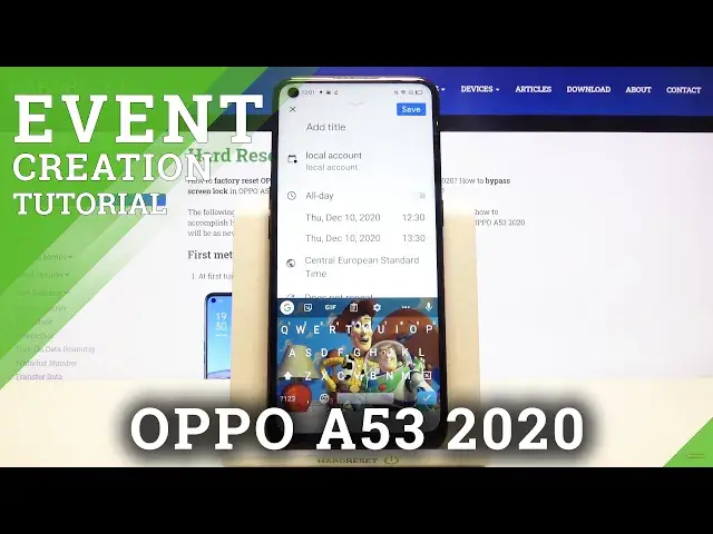 'Video thumbnail for How to Add Event to Calendar in OPPO A53 2020 – Calendar App'