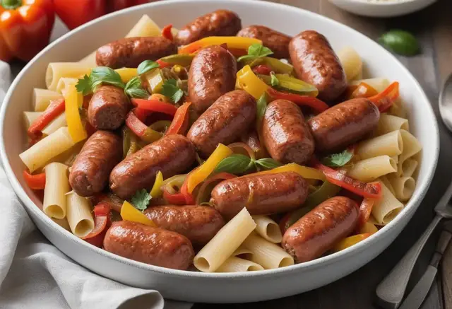 Video thumbnail for Italian Sausage with Peppers and Onions recipe