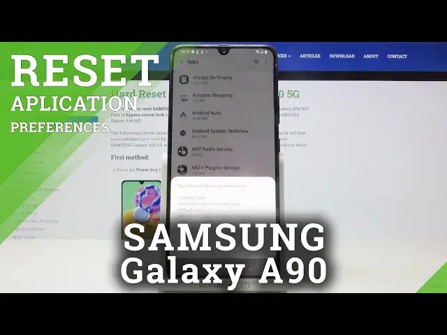 'Video thumbnail for How to Reset App Preferences in SAMSUNG Galaxy A90 5G – Restore App Defaults'