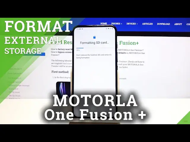 'Video thumbnail for How to Format SD Card in Motorola One Fusion+ - Delate data from SD Card'