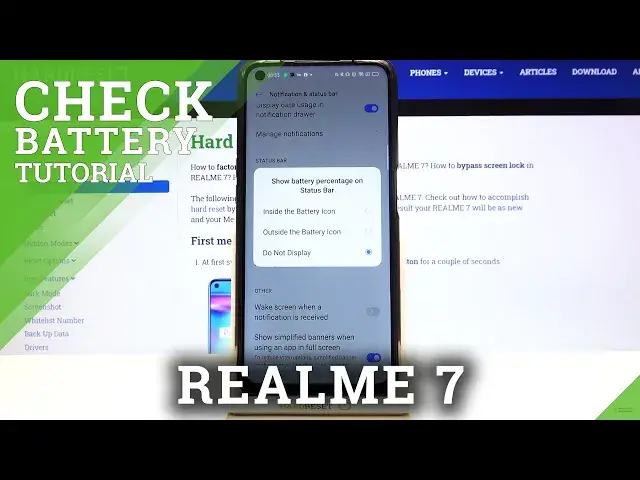 'Video thumbnail for How to Locate Battery Percentage in REALME 7 – Battery Settings'