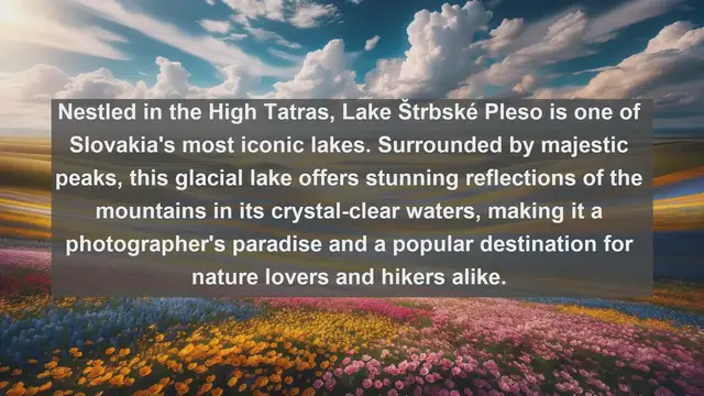 Video thumbnail for Serene Beauty Unveiled: Top 10 Famous Lakes in Slovakia