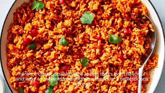 Video thumbnail for Spanish rice recipe