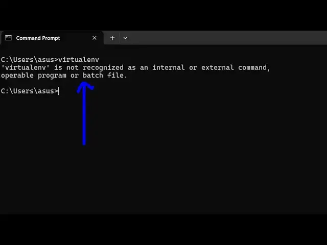 Video thumbnail for How to Fix virtualenv is not recognized as an internal and external Command Error in Terminal