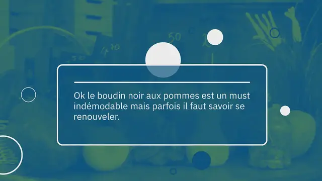 Video thumbnail for Boudin noir aux poires, sauce miel au épices