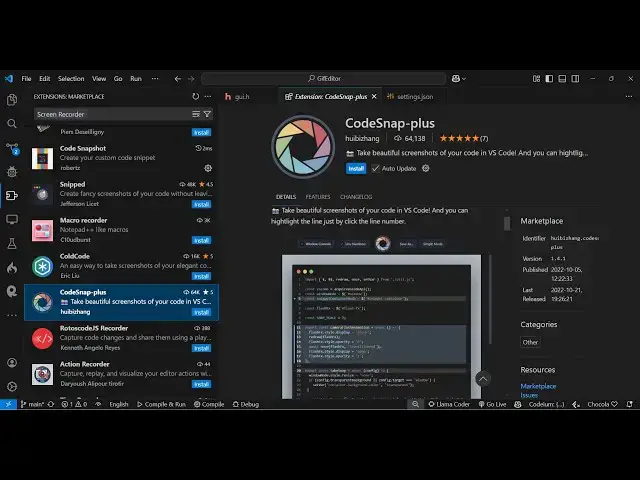 Video thumbnail for Unlock the Power of Codesnap in VS Code! 🖼️ How to Take Stunning Code Screenshots with Ease!