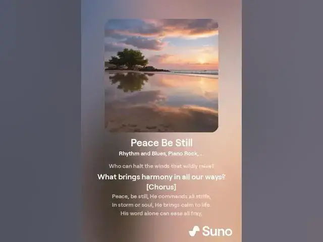 Video thumbnail for Peace Be Still: Overcoming Storms with Faith