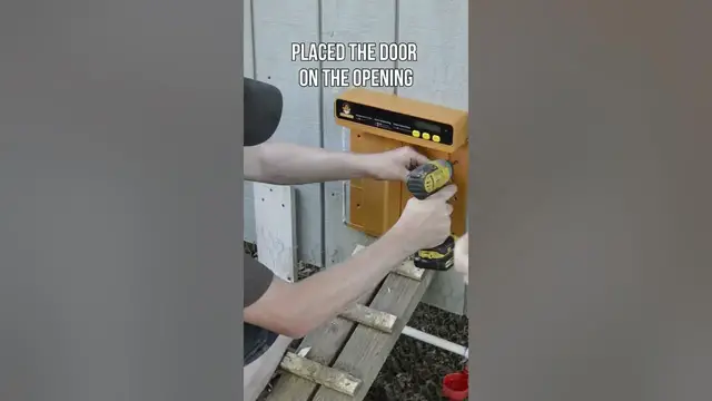 'Video thumbnail for Easiest Install!! The Best Automatic Chicken Coop Door #chickens #coop'