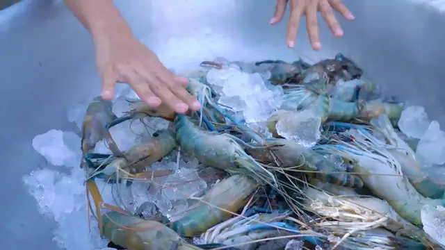 'Video thumbnail for Shrimp boiled with vegetable cook recipe - Amazing video (720p 25fps)'