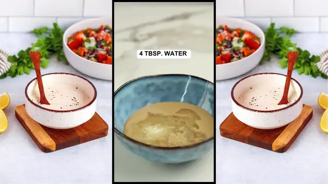 Video thumbnail for 🥄 Easy Tahini Dressing 🍋