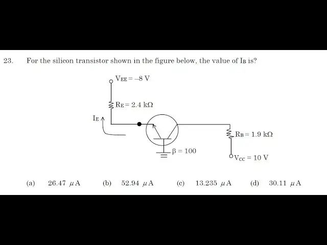 Video thumbnail for ISRO 2017 (December) Paper Solutions Electronics |Question 23 |ISRO Exam| ISRO SERIES| GATE GYAN