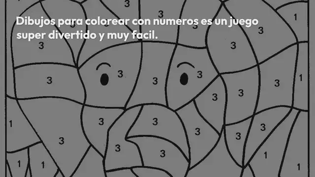 Video thumbnail for Dibujos para colorear con numeros