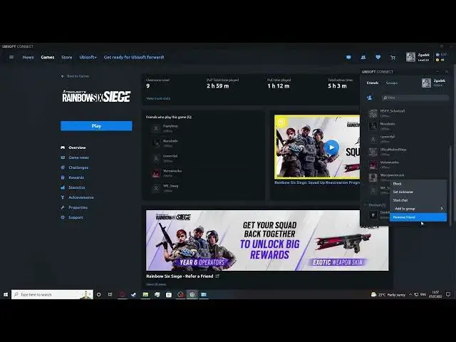 'Video thumbnail for Ubisoft Connect 2022 - How To Remove Friends'