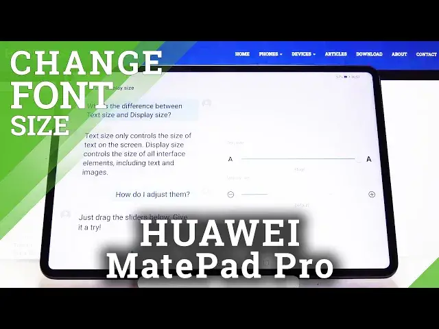 'Video thumbnail for How to Change Font Size in HUAWEI MatePad Pro – Customize Font Size'