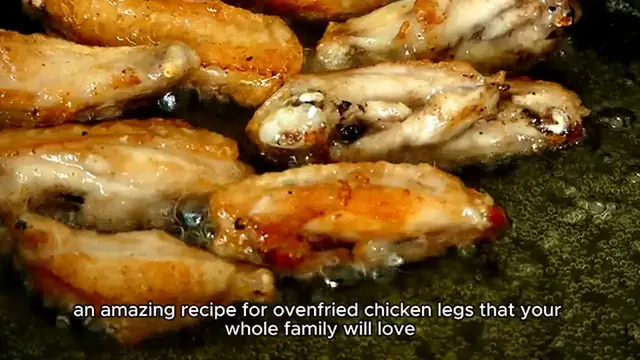 Video thumbnail for Oven-Fried Chicken Legs Recipe