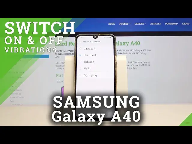 'Video thumbnail for How to Change Vibration Pattern in SAMSUNG Galaxy A40 – Vibration Customization'