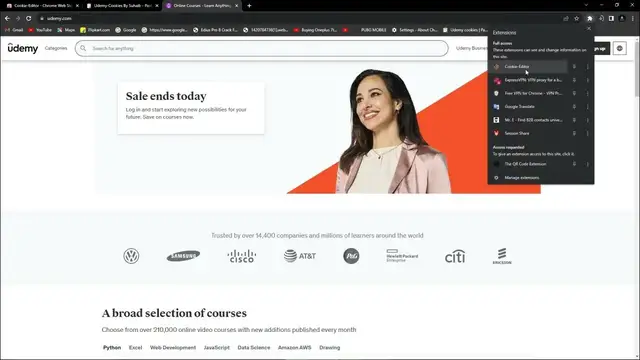 'Video thumbnail for How to Use Udemy Cookies and access the premium (Educational Purpose)'