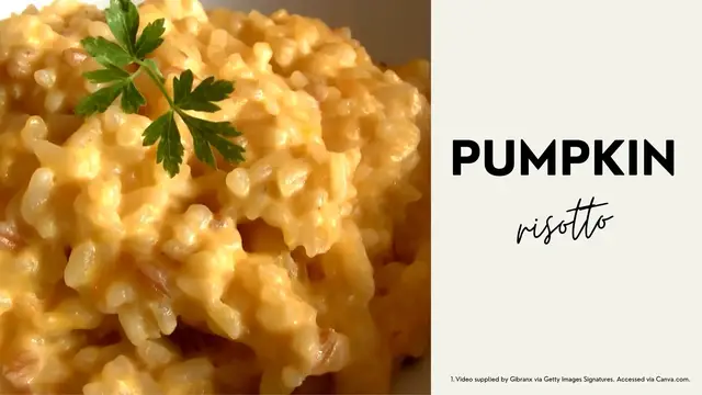 Video thumbnail for Pumpkin Risotto