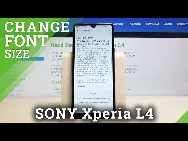 'Video thumbnail for How to Change Font Size in SONY Xperia L4 – Customize Font'