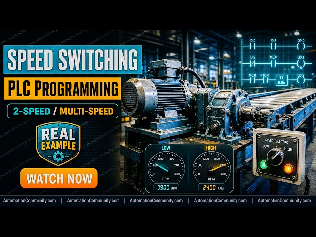 Video thumbnail for PLC Programming for Machine Speed Switching | S BHARADWAJ REDDY