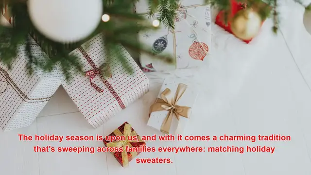 Video thumbnail for How Do Families Create Traditions With Matching Holiday Sweaters?