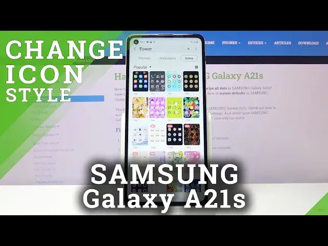 'Video thumbnail for How to Change Icon Style in SAMSUNG Galaxy A21s – Find Icon Options'