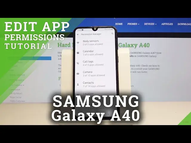 'Video thumbnail for How to Enter App Permissions in SAMSUNG Galaxy A40 – Permissions Section'