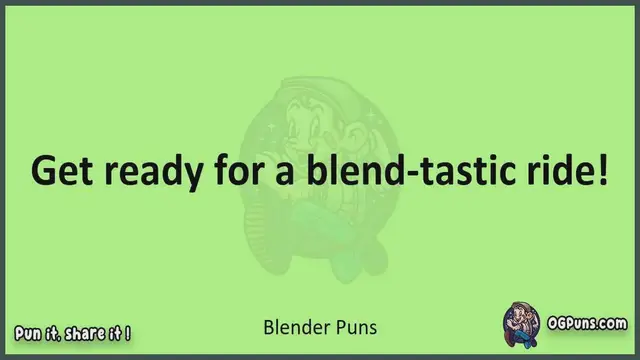 Video thumbnail for Blender - Jokes, Puns, Wordplays, and Laughter