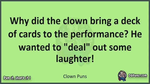Video thumbnail for Clown - Jokes, Puns, Wordplays, and Laughter