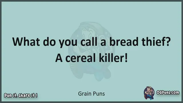 Video thumbnail for Grain - Jokes, Puns, Wordplays, and Laughter