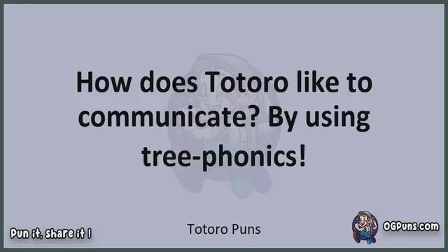 Video thumbnail for Totoro - Jokes, Puns, Wordplays, and Laughter