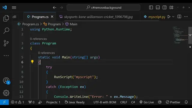Video thumbnail for Build a C# Project to Remove Background of Images Using Python Script & PythonNet Library