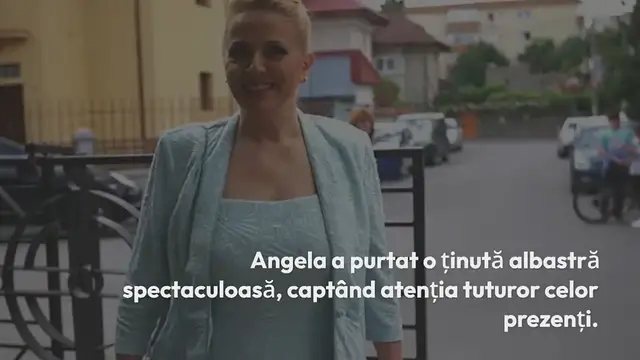Video thumbnail for Mama Andei Adam, care trăiește de 35 de ani în America, a atras toate privirile la nunta fiicei ei. Angela a purtat o ținută albastră spectaculoasă, captând atenția tuturor celor prezenți.