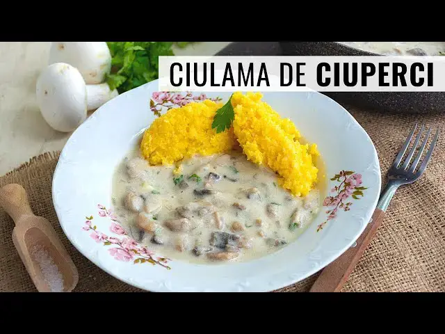 Video thumbnail for Greu de refuzat! Ciulama de ciuperci cu smântână și mămăliguță.