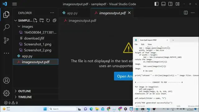 Video thumbnail for Python 3 FPDF Script to Export Multiple PNG & JPG Images to PDF Document in Landscape & Portrait